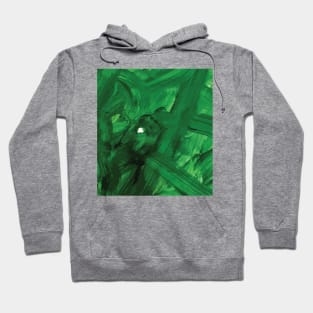 Green Acrylic Paint on Paper Hoodie